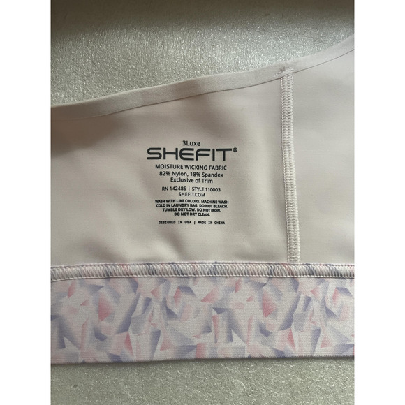 SHEFIT Sports Bra Women 3Luxe Pink Front Zip Adjustable Straps Crossback 110003 - Picture 6 of 8